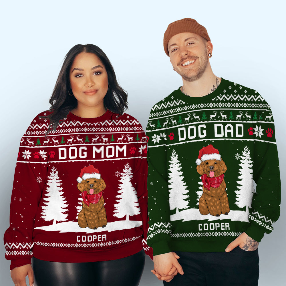 Dog Winter - Personalized Custom All-Over-Print Sweatshirt