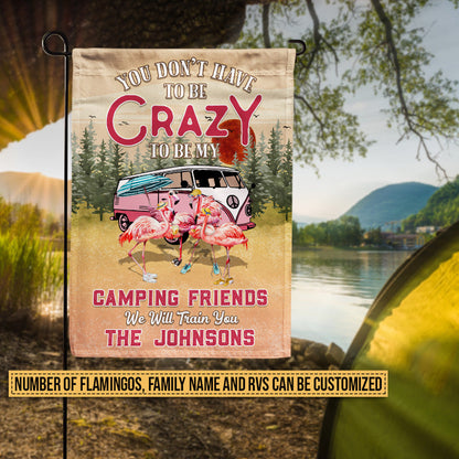 Camping Flamingo We Will Train You Custom Flag, Camping Gift, Camping Garden Flag, Outdoor Decorations