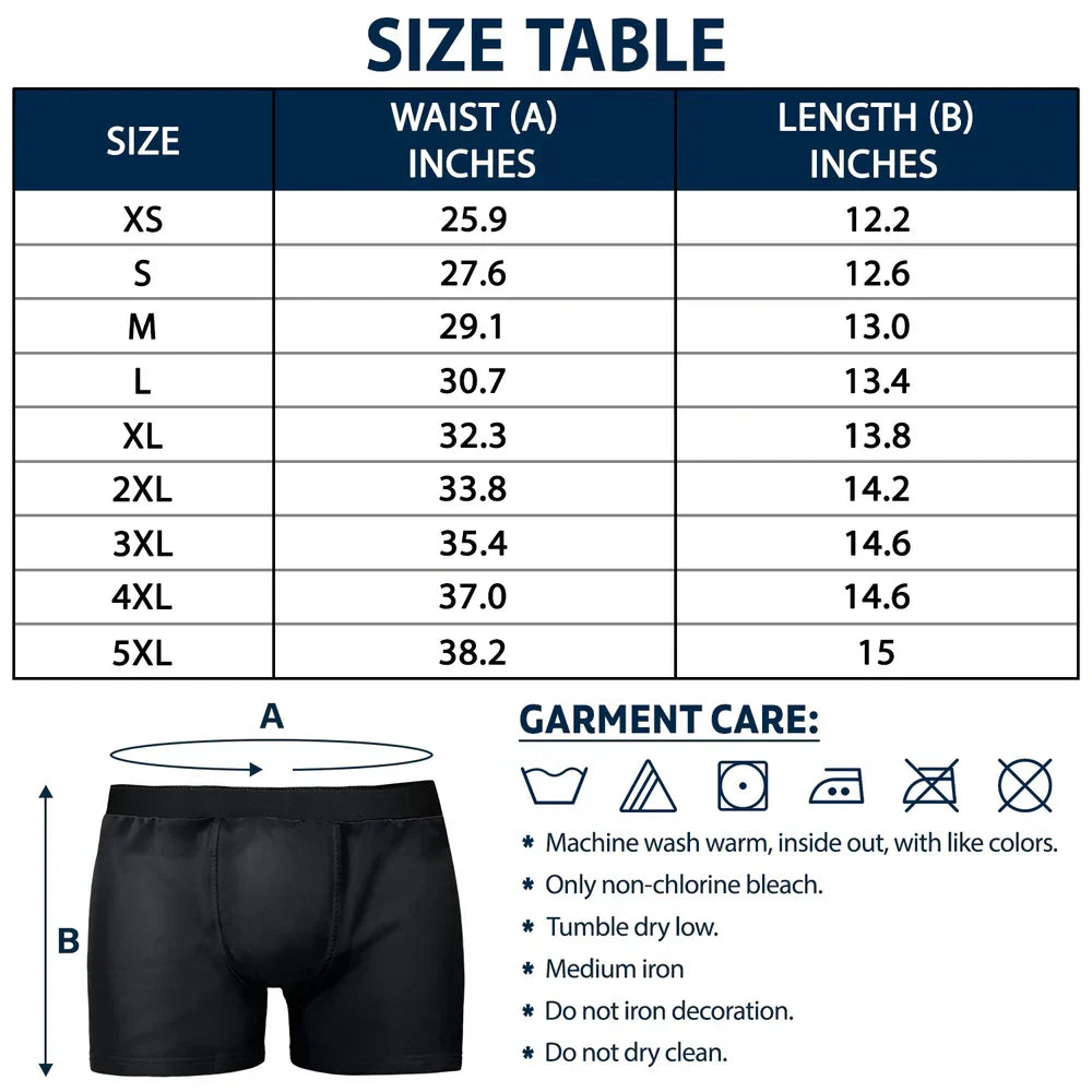 Custom Photo Funny Girlfriend Wife Face I Love You For Who You Are - Personalized Men's Boxer Briefs