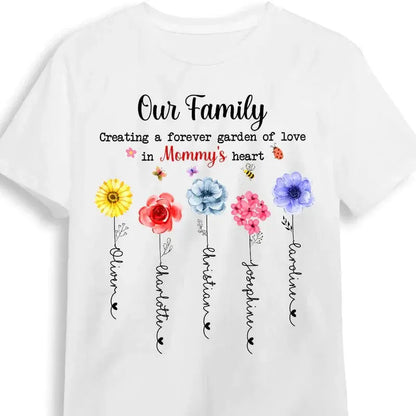 Mom - Gift For Mom Flowers Garden Shirt - Personalized Shirt (VT) Shirts & Tops The Next Custom Gift