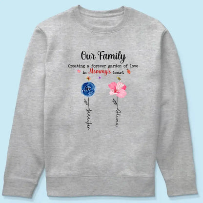 Mom - Gift For Mom Flowers Garden Shirt - Personalized Shirt (VT) Shirts & Tops The Next Custom Gift