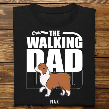 Dog Lovers - The Walking Dad/Mom - Personalized Unisex T-shirt, Hoodie, Sweatshirt Shirts & Tops The Next Custom Gift