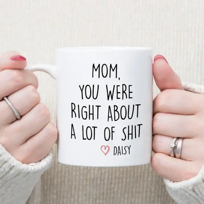 Mom You Were Right Family Mug Personalized Gift Mug The Next Custom Gift