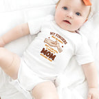 Mom Dad & Baby My Fingers May Be Small - Personalized Baby Onesie