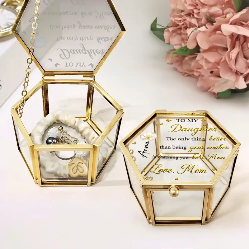 Mom Daughter The Only Thing Better Than Being Your Mother - Personalized Glass Jewelry Box