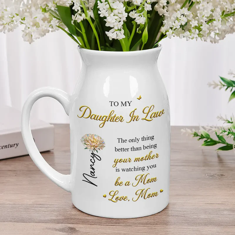 Mom Daughter The Only Thing Better Than Being Your Mother - Personalized Ceramic Flower Vase