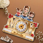 Mom We Love You - Personalized Acrylic Desk Clock