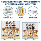 Mom We Love You - Personalized Acrylic Desk Clock