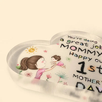 Mommy You're Doing A Great Job - Personalized Acrylic Plaque Acrylic Plaque The Next Custom Gift