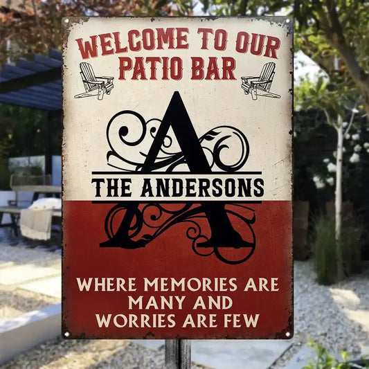 Monogram Memories Are Many - Personalized Classic Metal Signs Metal Sign The Next Custom Gift