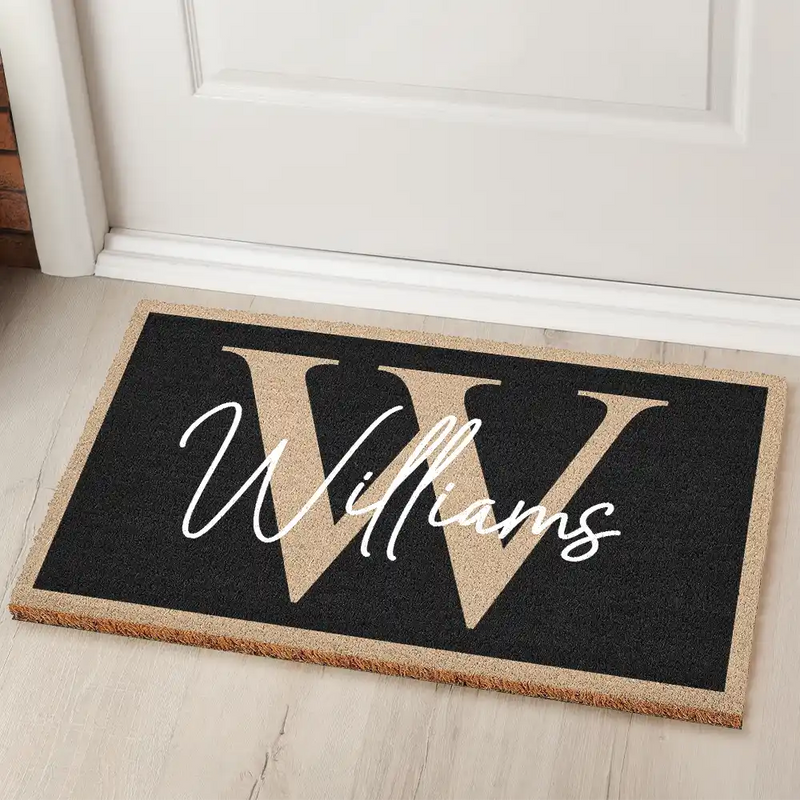 Monogram Family Name - Personalized Coconut Doormat