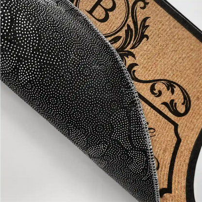 Monogram We Will Serve The Lord - Personalized Doormat