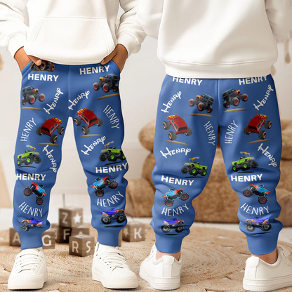 Monster Trucks - Personalized Sweatpants