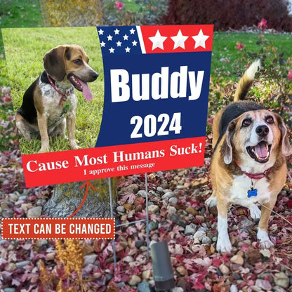 More Treats, Less Squirrels, Political Sign - Personalized Yard Sign, Funny Election Sign Yard Sign The Next Custom Gift