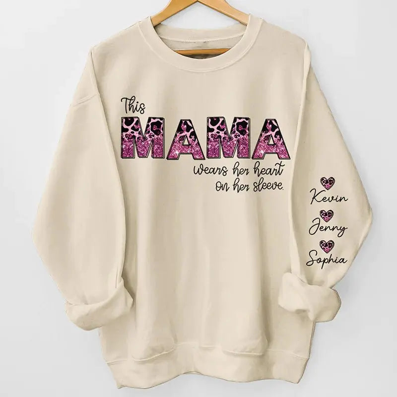 Mother - Behind Every Great Kid Is A Mom - Personalized Sweatshirt (HJ)