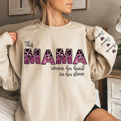 Mother - Behind Every Great Kid Is A Mom - Personalized Sweatshirt (HJ) Shirts & Tops The Next Custom Gift