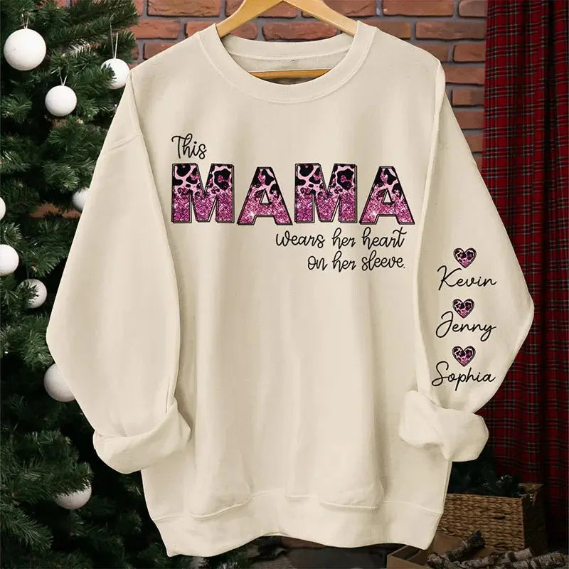 Mother - Behind Every Great Kid Is A Mom - Personalized Sweatshirt (HJ) Shirts & Tops The Next Custom Gift