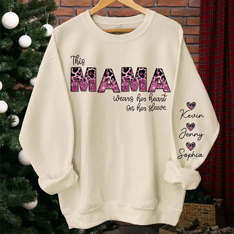 Mother - Behind Every Great Kid Is A Mom - Personalized Sweatshirt (HJ)