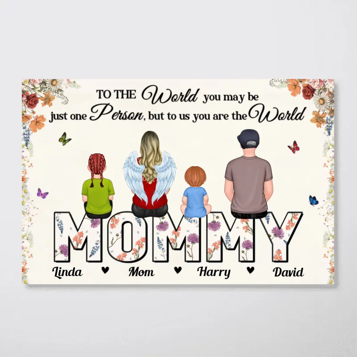 Mother - Custom Birth Month Flower Gift For Mom Mommy - Personalized Horizontal Poster (TL) Poster The Next Custom Gift