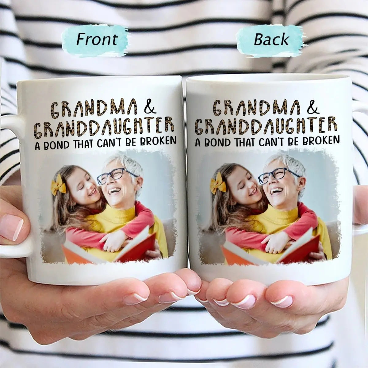 Mother - Custom Photo Mother & Daughter A Bond That Can't Be Broken - Personalized Mug Mug The Next Custom Gift