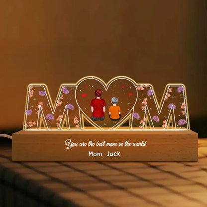 Mother - Mom Everything I Am Is Because Of You - Personalized LED Night Light LED Night Light The Next Custom Gift