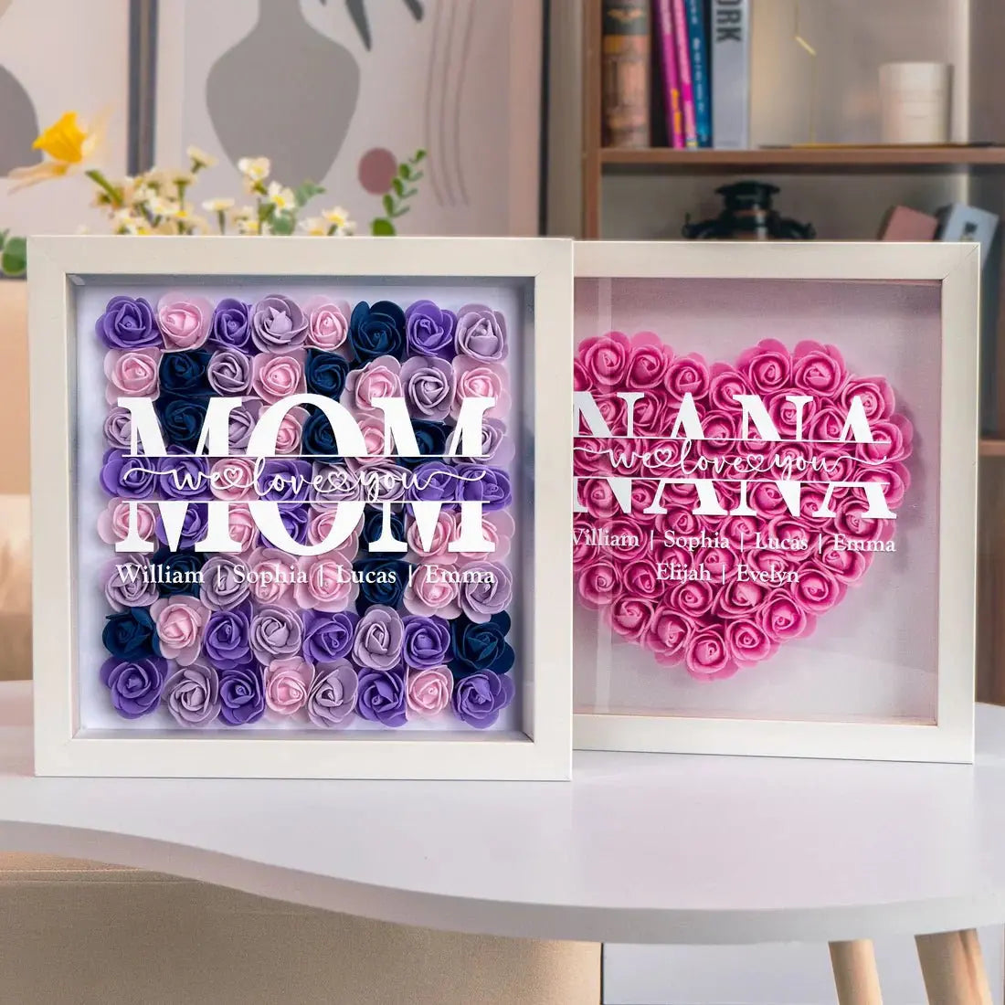 Mother - Mom Gift We  Love You - Personalized Flower Shadow Box (TL) Tumbler The Next Custom Gift