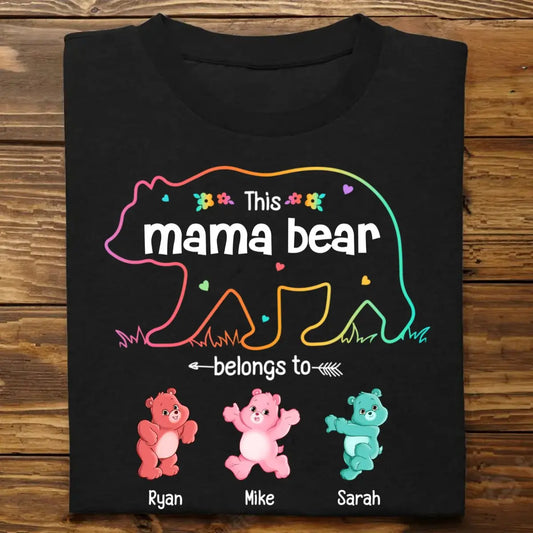 Mother - This Mama Bear Belongs To - Personalized T Shirt T-shirt The Next Custom Gift