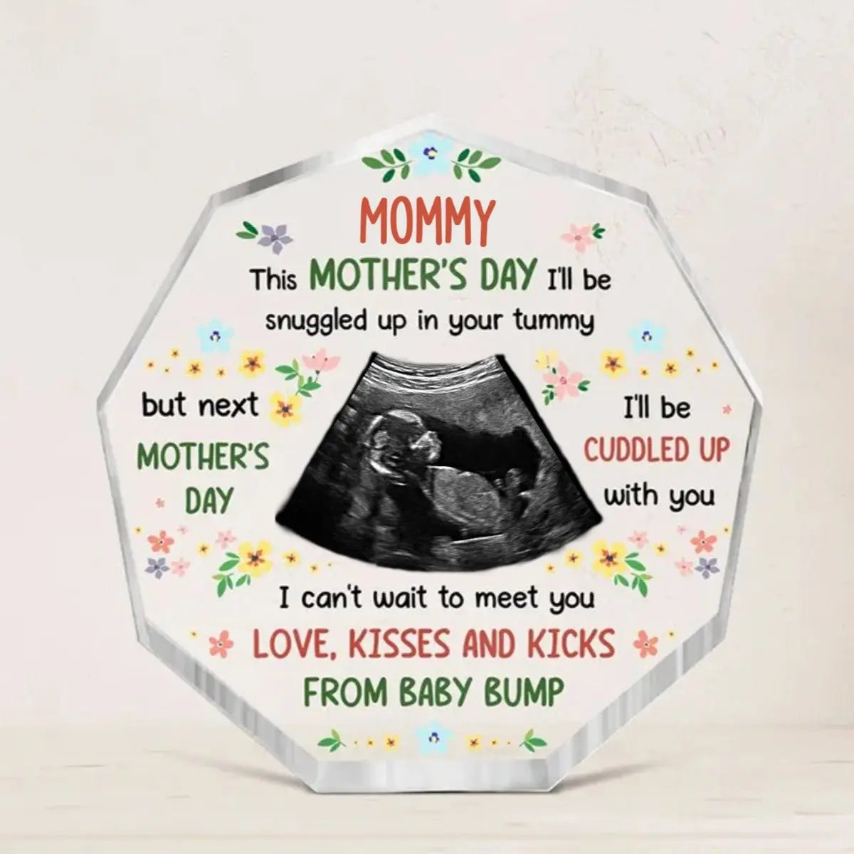 Mother - This Mother's Day I'll Be Snuggled Up In Tummy - Personalized Acrylic Plaque Acrylic Plaque The Next Custom Gift