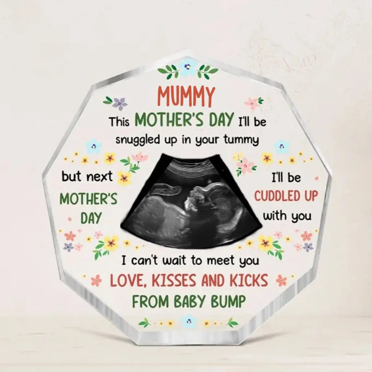 Mother - This Mother's Day I'll Be Snuggled Up In Tummy - Personalized Acrylic Plaque Acrylic Plaque The Next Custom Gift