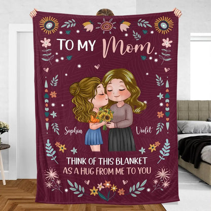 Mother - To My Mom Think Of This Blanket - Personalized Blanket (VT) Blanket The Next Custom Gift