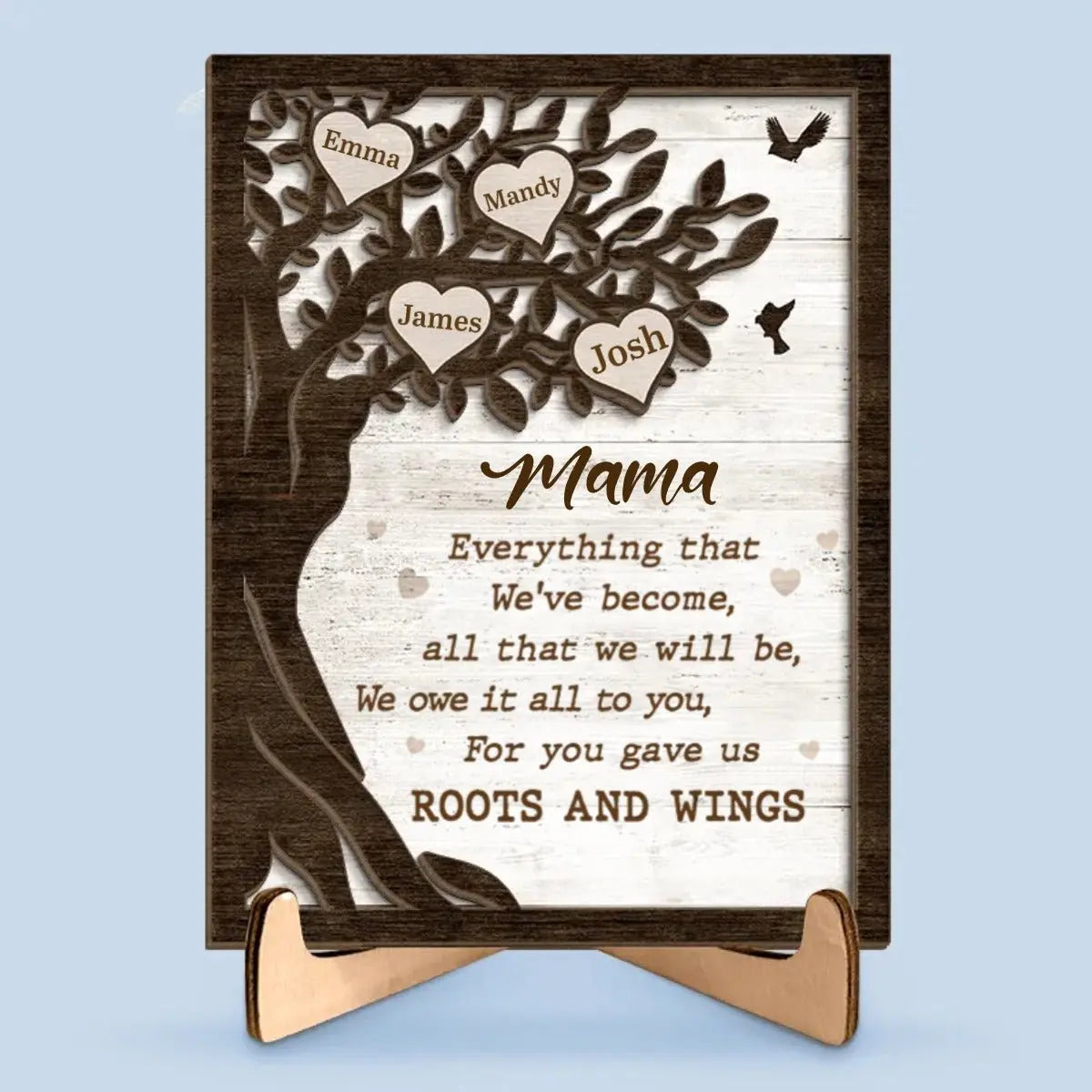 Mother - We Need To Say We Love You - Personalized 2-Layered Wooden Plaque With Stand  The Next Custom Gift