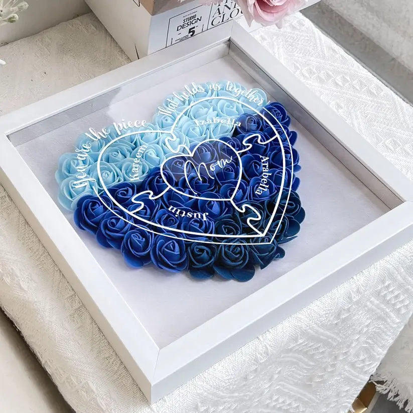 Mother - You Are The Piece That Hold Us Together - Personalized Flower Shadow Box (HJ) Tumbler The Next Custom Gift