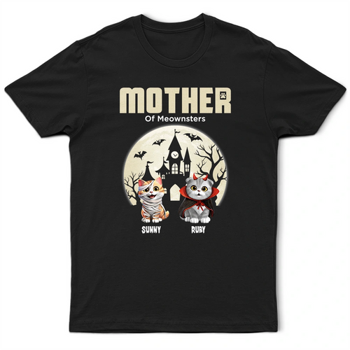 Mother Of Little Meowsters - Personalized T Shirt