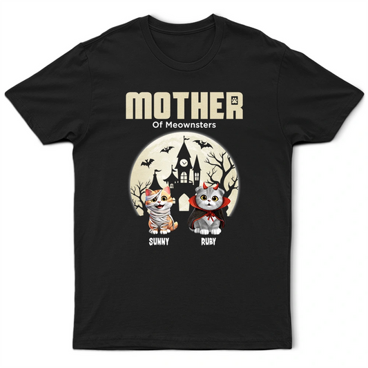Mother Of Little Meowsters - Personalized T Shirt