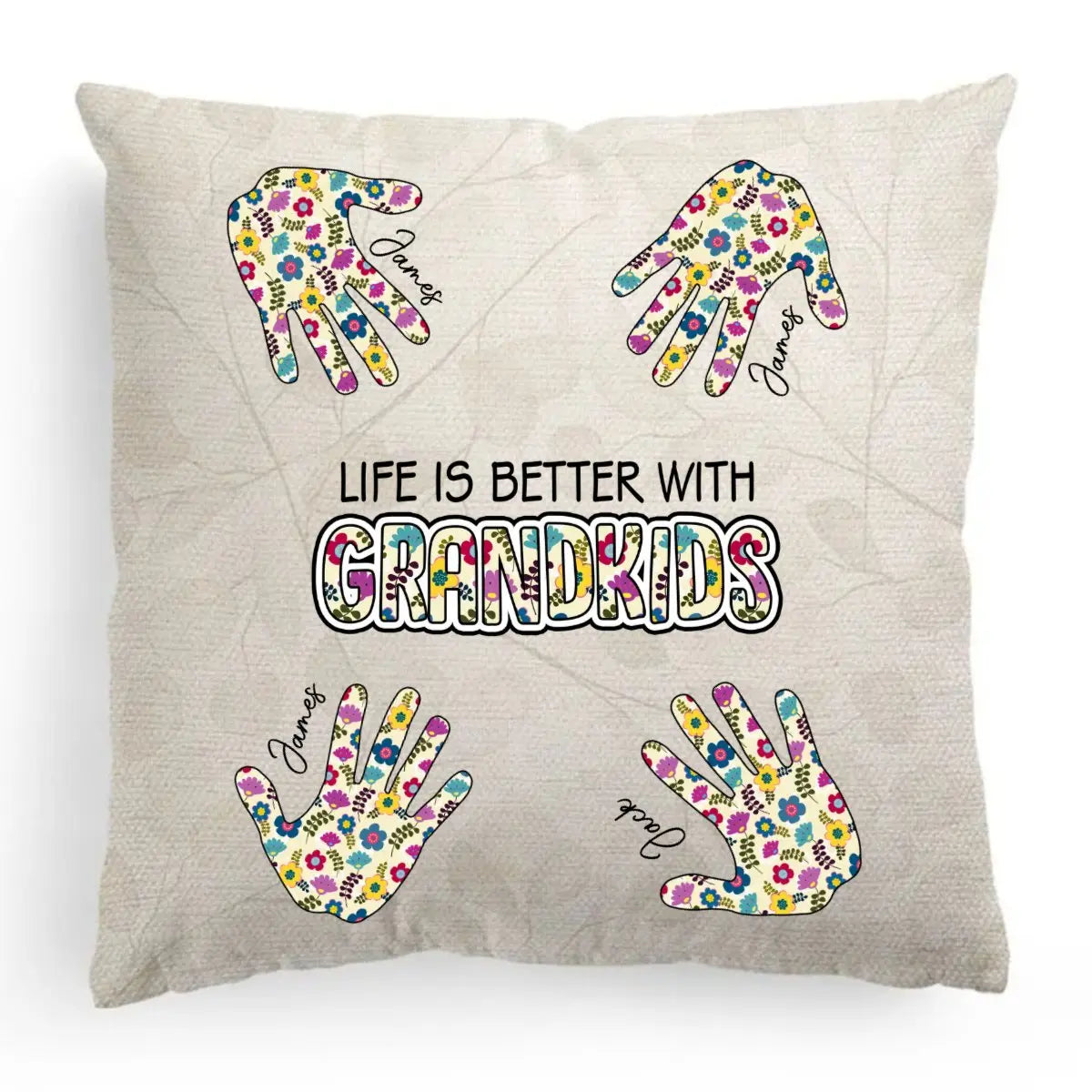 Mother's Day - Life Is Better With Grandkids - Personalized Pillow Pillow The Next Custom Gift