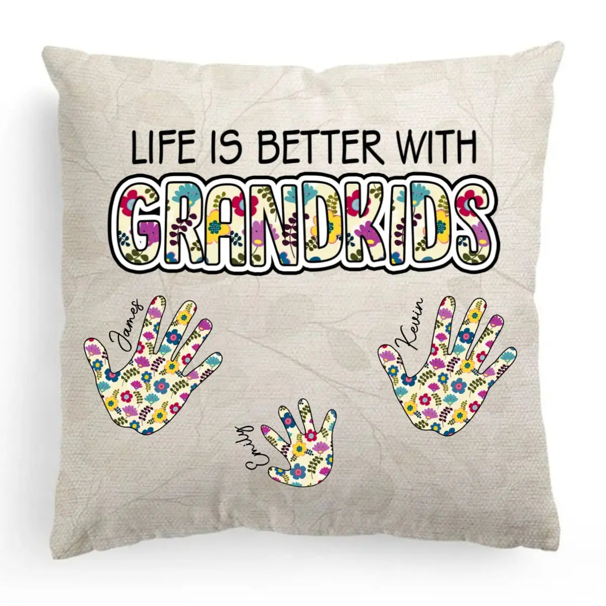 Mother's Day - Life Is Better With Grandkids - Personalized Pillow Pillow The Next Custom Gift