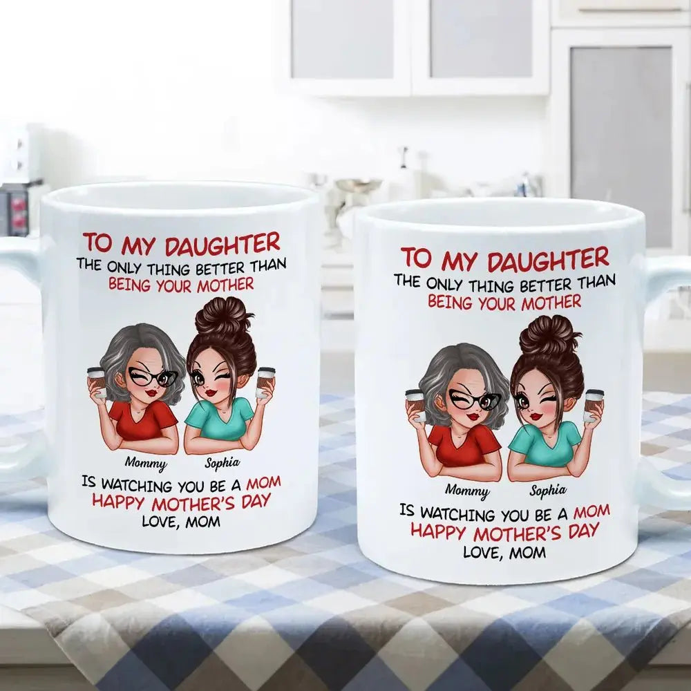 Mother's Day - To My Daughter Happy Mother's Day - Personalized Mug mug The Next Custom Gift