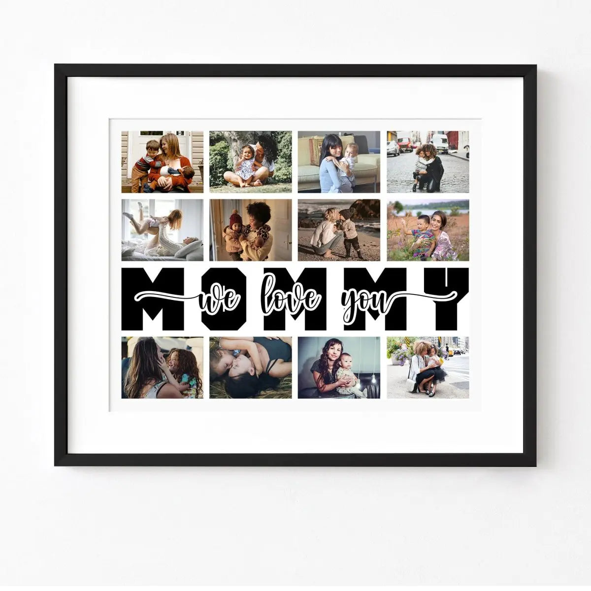 Mother's Day- We Love You Mommy - Personalized Photo Picture Frame Picture Frame The Next Custom Gift