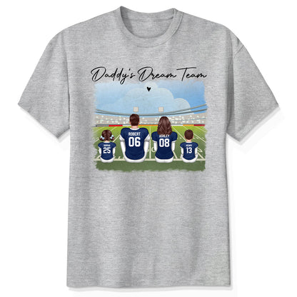 American Football Dad Team Family Personalized Shirt