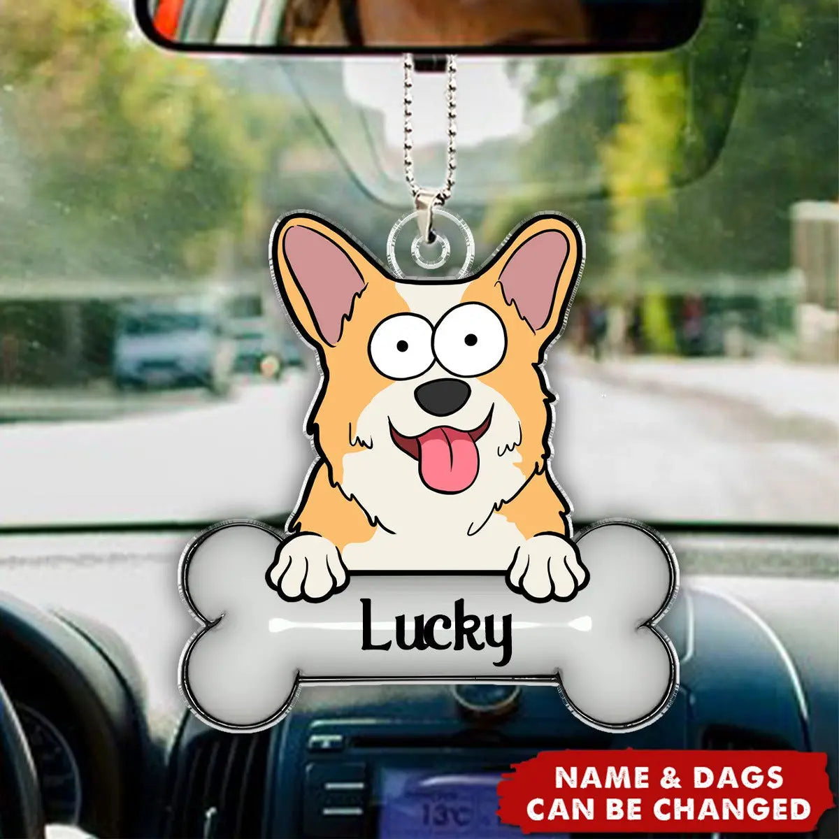 My Dog Ornament - Personalized Car Ornament - Gift For Dog Owner, Dog Lover Car Ornament The Next Custom Gift