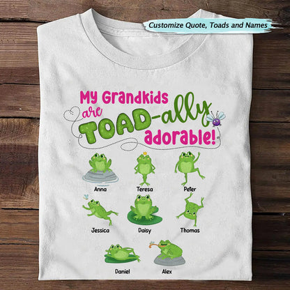 My Grandkids Are Toad-Ally Adorable - Personalized T Shirt Shirts & Tops The Next Custom Gift