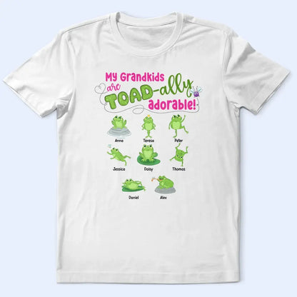 My Grandkids Are Toad-Ally Adorable - Personalized T Shirt Shirts & Tops The Next Custom Gift