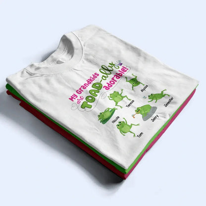 My Grandkids Are Toad-Ally Adorable - Personalized T Shirt Shirts & Tops The Next Custom Gift