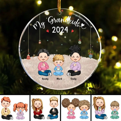 My Grandkids - Up To 10 Kids - Personalized Grandkid Ornament ornament The Next Custom Gift