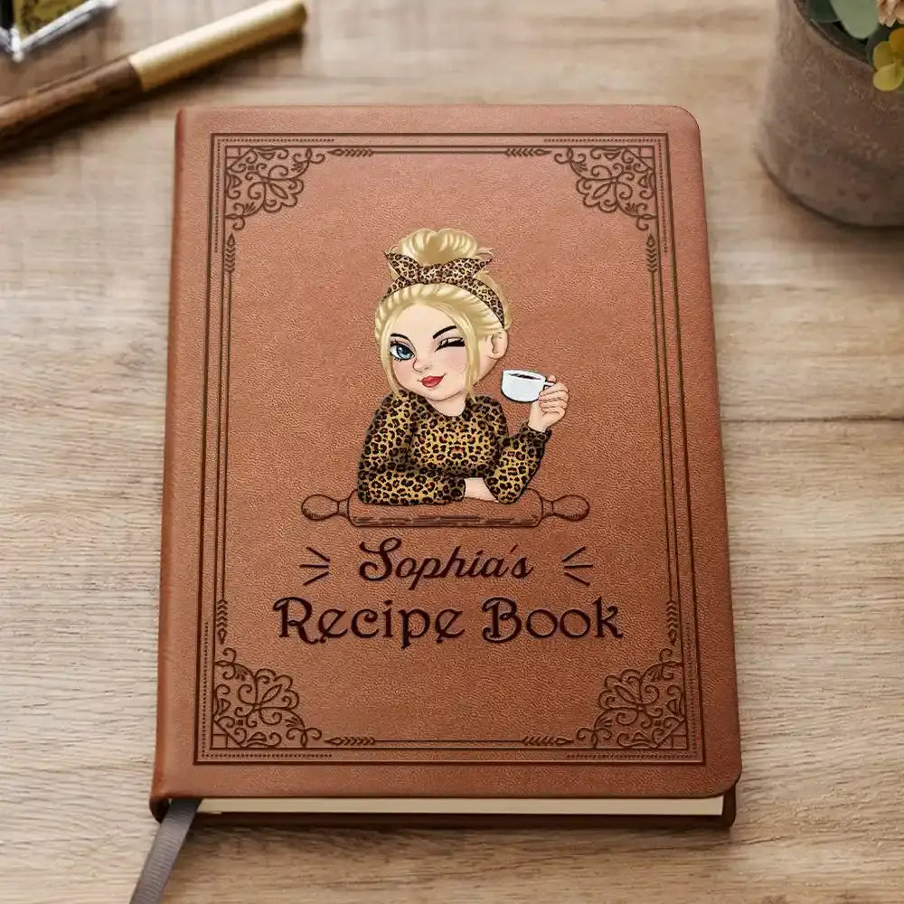 My Leather Recipe Cookbook - Personalized Leather Journal Leather Journal The Next Custom Gift