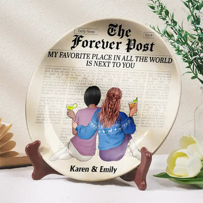 My Favorite Place In All The World - Personalized Ceramic Plate