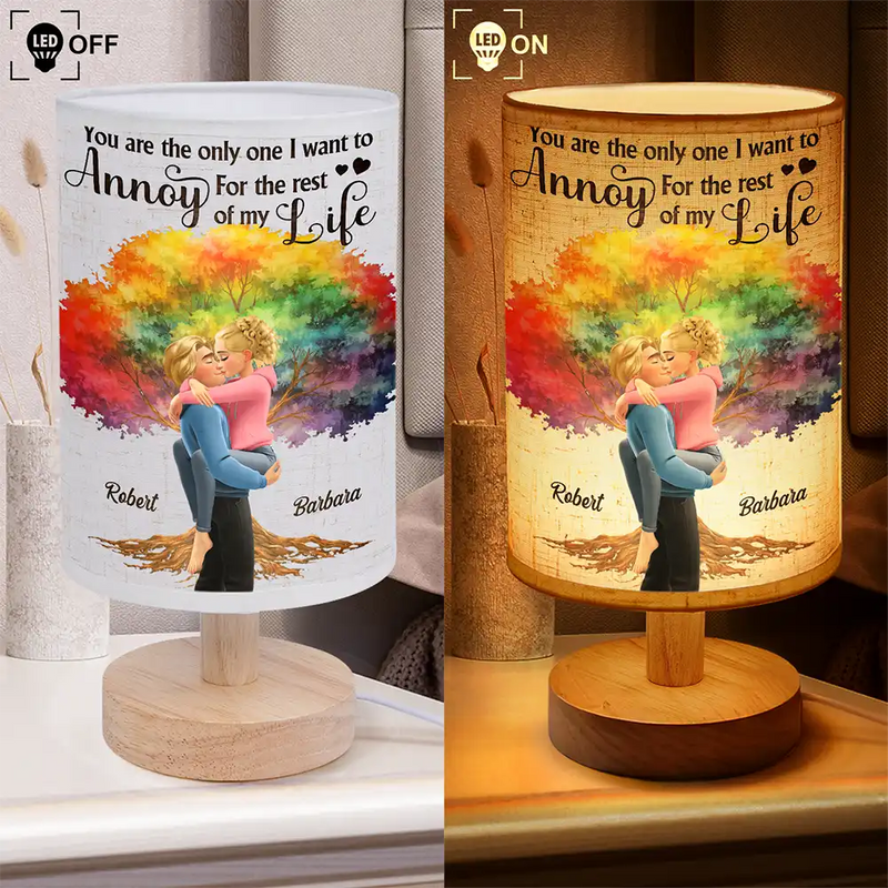 My Favorite Place In All The World - Personalized Fabric Lamp