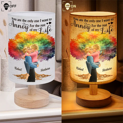 My Favorite Place In All The World - Personalized Fabric Lamp