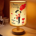 My Favorite Place In All The World - Personalized Fabric Lamp