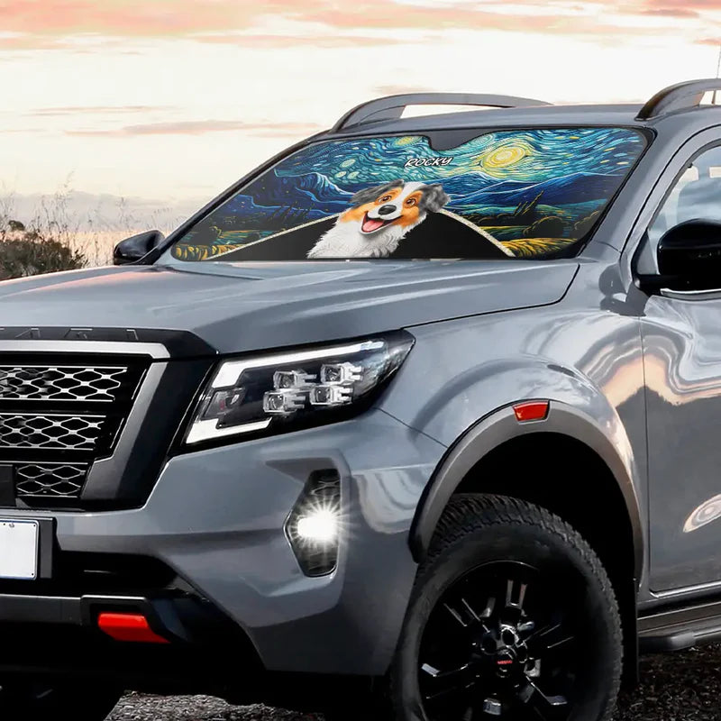 My Fluffy Heroes Are Watching Over - Personalized Auto Sunshade